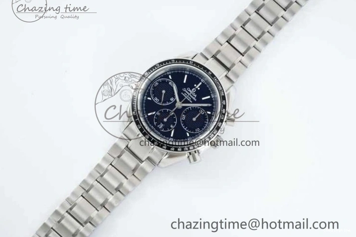 0217 Speedmaster Racing Master SS HKF Best Edition Black Dial on SS Bracelet A Versatile 7810
